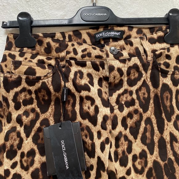 New - Dolce & Gabbana Leopard Pants - Picture 3 of 3
